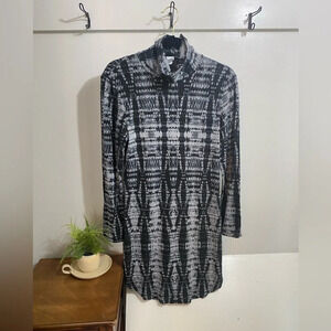 Papillon Blanc Turtle Neck Sweater Dress Medium